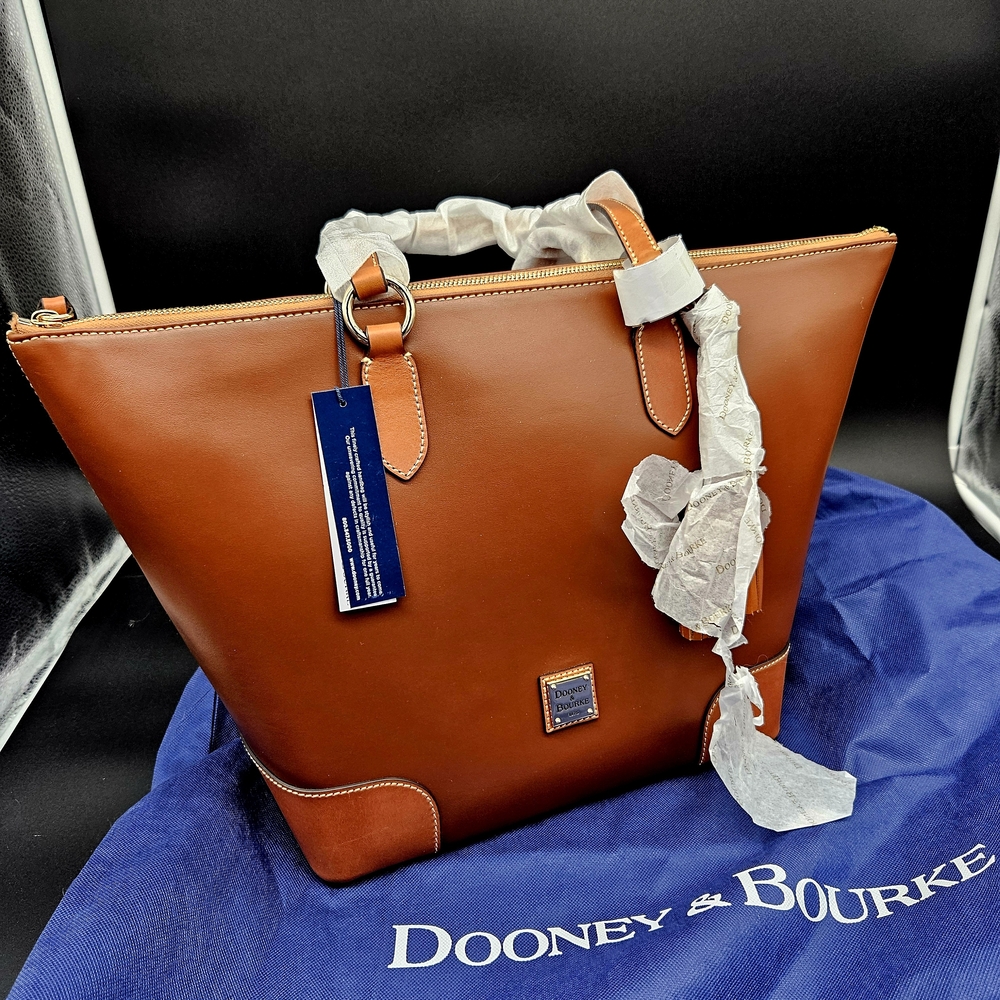 Dooney & Bourke Brown Leather Tote Bag
